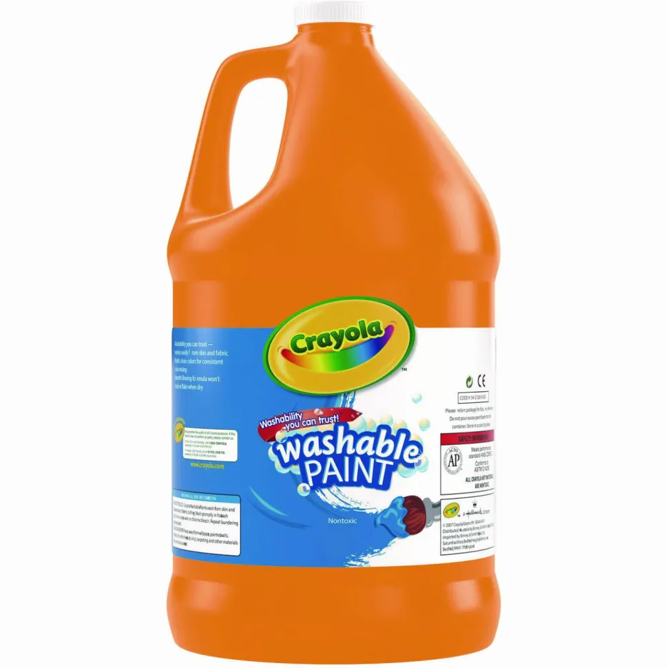 Crayola Washable Paint, Orange, Gallon