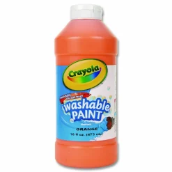Crayola Washable Paint, Orange, 16 Oz