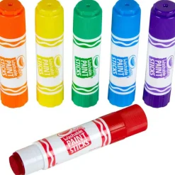 Crayola Washable Paint Sticks, Assorted Colors, Pack Of 6 Sticks