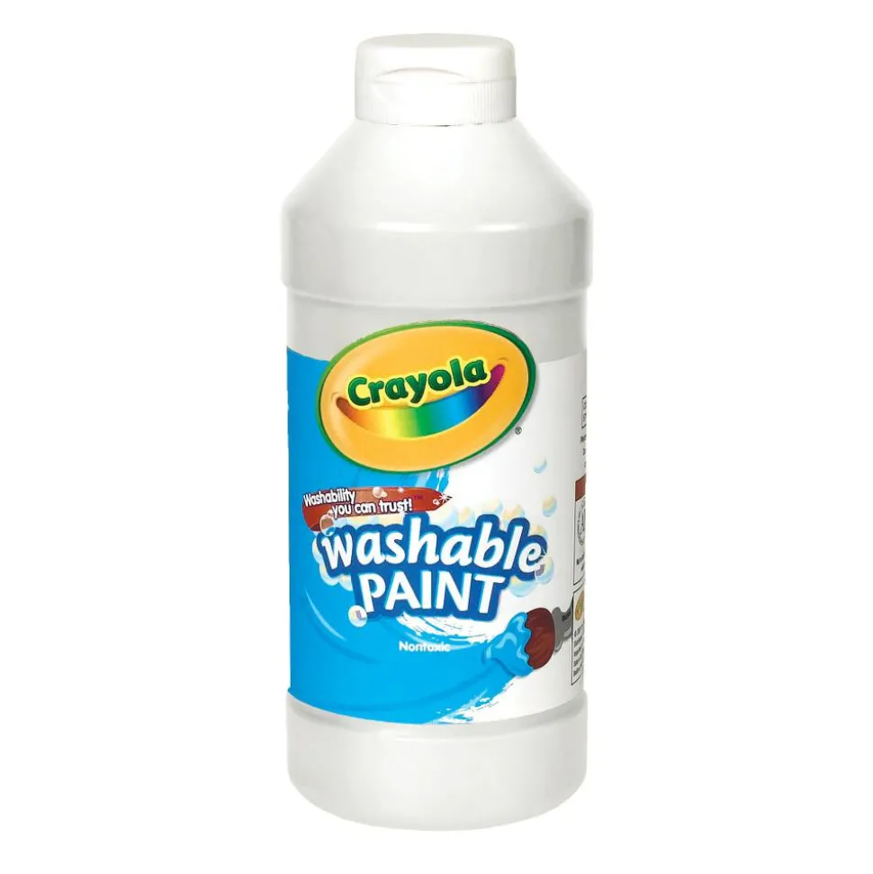 Crayola Washable Paint, White, 16 Oz