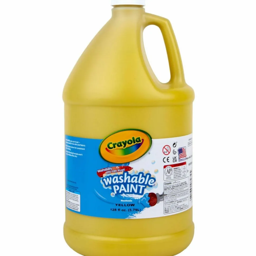 Crayola Washable Paint, Yellow, Gallon