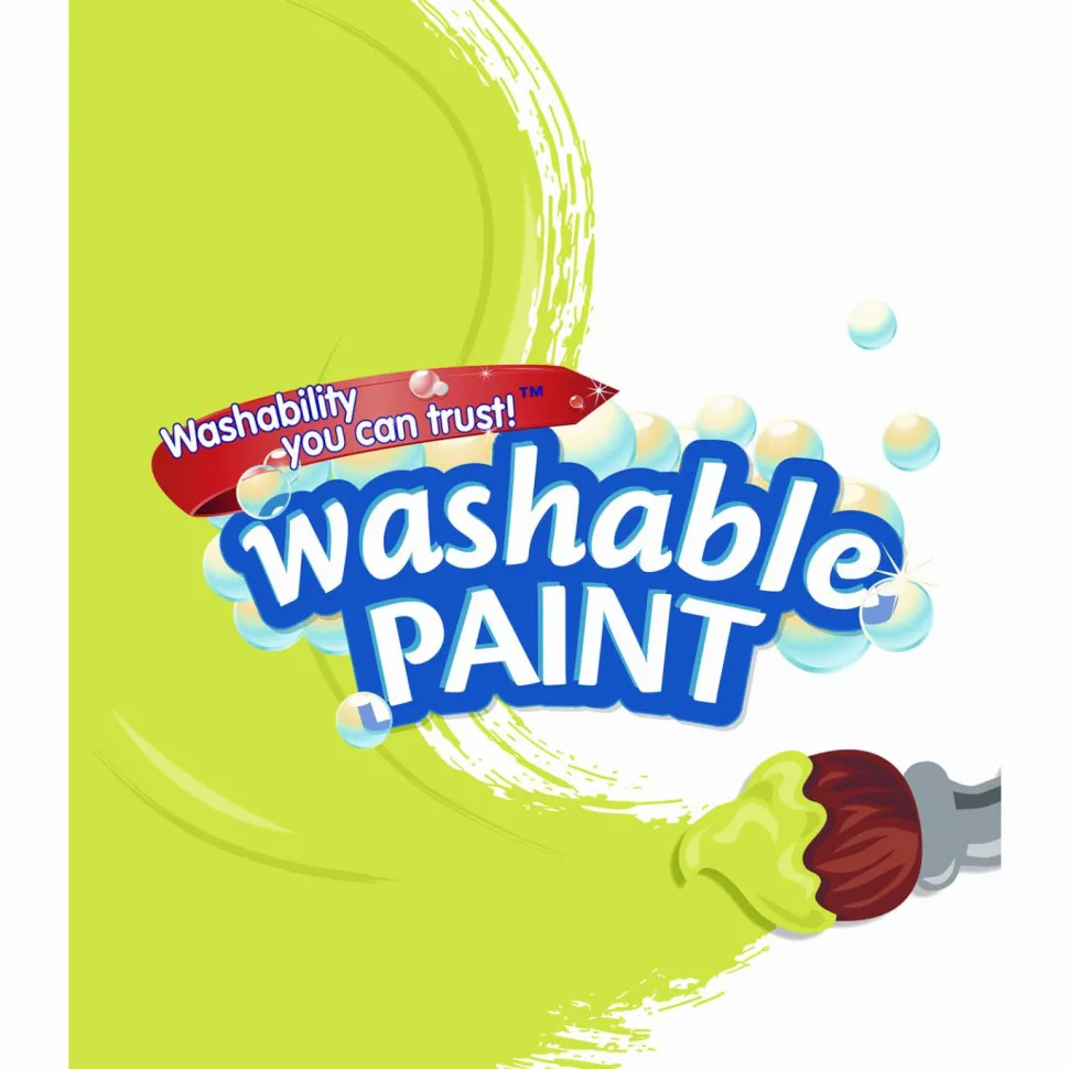 Crayola Washable Paint, Yellow, 16 Oz