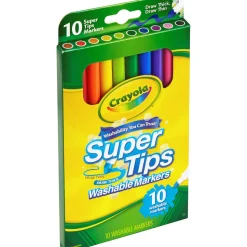 Crayola Washable SuperTips Markers - Marker - non-permanent - assorted colors (pack of 10)
