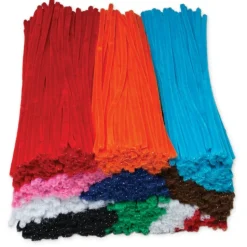 Creativity Street Chenille Jumbo Stems, 6mm x 12", Assorted Colors, Pack Of 1,000