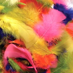 Creativity Street Chenille Kraft Bright Hues Feathers, Assorted Colors, 1 Oz