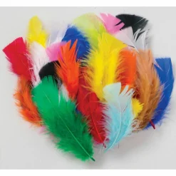 Creativity Street Chenille Kraft Bright Hues Feathers, Assorted Colors, 1 Oz