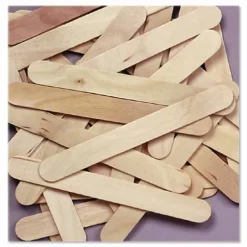 Creativity Street Craft Sticks, 4 1/2" x 3/8", Natural Wood, Pack Of 1,000
