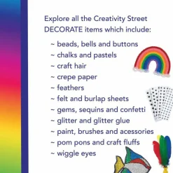 Creativity Street Glitter Chip Glue, 8 Oz, Assorted Colors, Pack Of 8