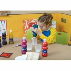 Creativity Street No-Spill Round Paint Cups With Colored Lids