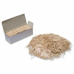 Creativity Street Wood Crafts Flat Toothpicks, Natural, Box Of 2,500