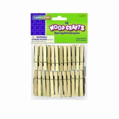 Creativity Street Wood Spring Clothespins, 3.38