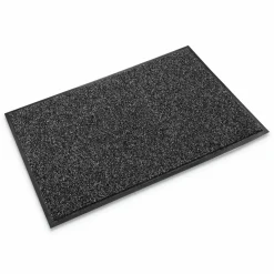 Crown Cross-Over Wiper/Scraper Mat, Rectangular, Gray Carpeted Surface, 48" x 72"