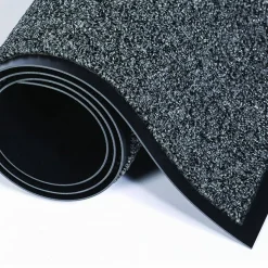 Crown Cross-Over Wiper/Scraper Mat, Rectangular, Gray Carpeted Surface, 36" x 60"