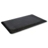 Crown Cushion-Step Marbleized Rubber Mat, Rectangular, Black Smooth Surface, 36" x 72"