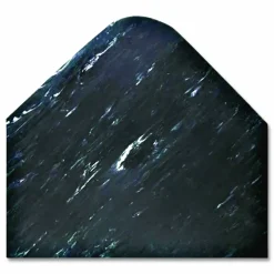 Crown Cushion-Step Marbleized Rubber Mat, Rectangular, Black Smooth Surface, 36" x 60"