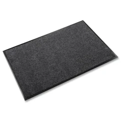 Crown EcoStep Wiper Mat, Rectangular, Charcoal Gray Cut Pile Surface, 48" x 96"