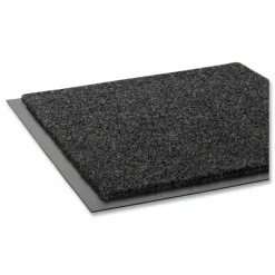 Crown EcoStep Wiper Mat, Rectangular, Charcoal Gray Cut Pile Surface, 48