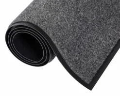 Crown EcoStep Wiper Mat, Rectangular, Charcoal Gray Cut Pile Surface, 48