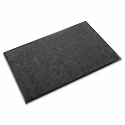 Crown EcoStep Wiper Mat, Rectangular, Charcoal Gray Cut Pile Surface, 36" x 10 ft