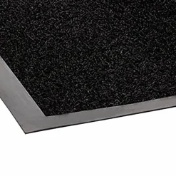 Crown Jasper Indoor/Outdoor Scraper Mat, Black Cut Pile Nylon Surface, 36" x 60"