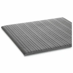 Crown Mats Tuff-Spun Foot-Lover Mat - Cement Floor, Service Counter, Cashier's Station, Warehouse, Industry, Indoor, Mailroom, Floor - 10 ft Length x 36" Width x 0.38" Thickness - Rectangle - Vinyl, Closed-cell PVC Foamboard - Gray