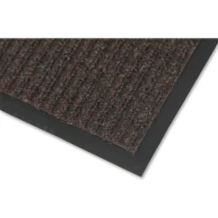 Crown Needle Rib Wipe And Scrape Indoor Mat, 36" x 60", Brown