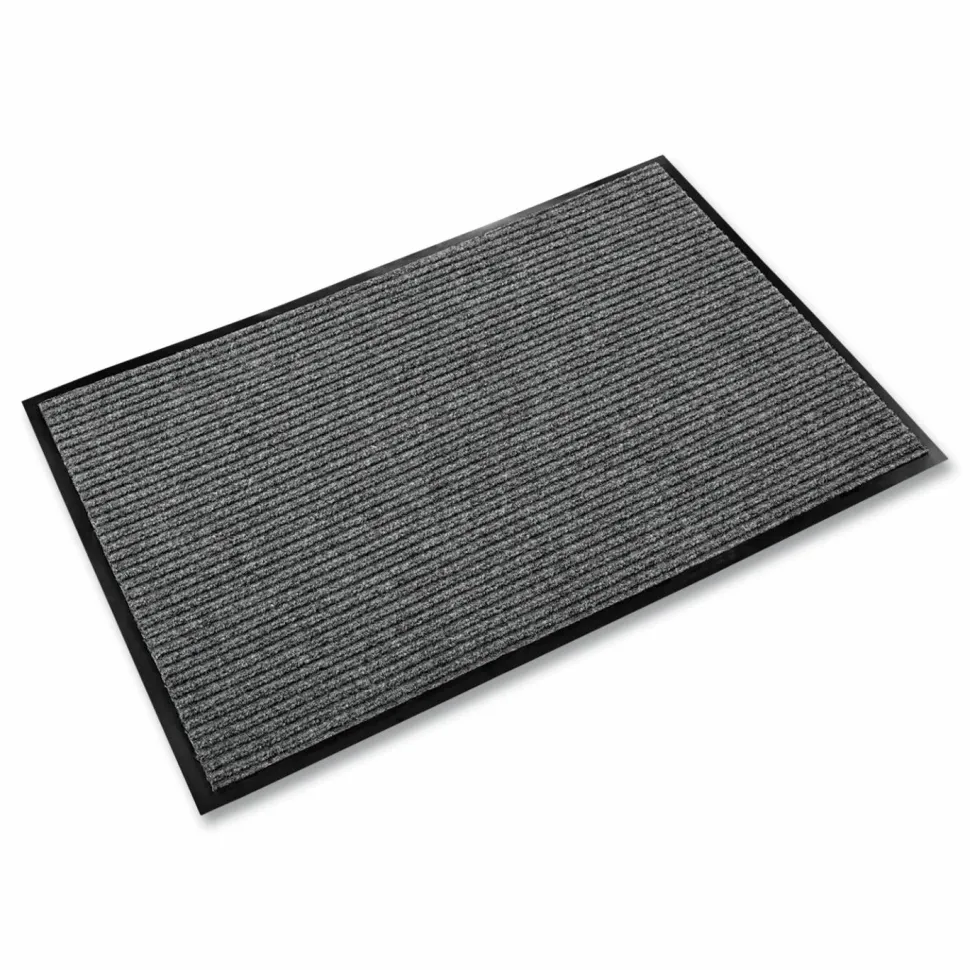 Crown Needle Rib Wipe And Scrape Mat, 36" x 60", Gray