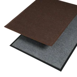 Crown Needle-Rib Wipe And Scrape Mat, 36" x 120", Brown