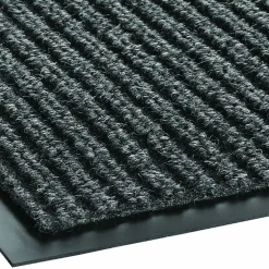 Crown Needle-Rib Wipe And Scrape Mat, 36" x 120", Gray