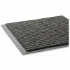 Crown Needle-Rib Wiper/Scraper Mat, Rectangular, Gray Ribbed Surface, 48" x 72"