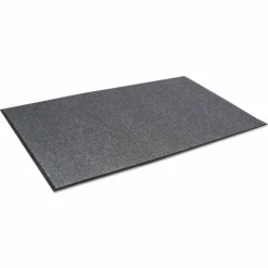 Crown Needle-Rib Wiper/Scraper Mat, Rectangular, Gray Ribbed Surface, 48" x 72"