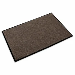 Crown Rely-On Olefin Indoor Wiper Mat, Rectangular, Charcoal Gray Cut Pile Surface, 36" x 10 ft