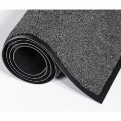 Crown Rely-On Olefin Indoor Wiper Mat, Rectangular, Charcoal Gray Cut Pile Surface, 36