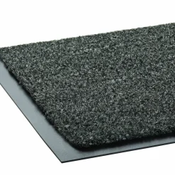 Crown Rely-On Olefin Indoor Wiper Mat, Rectangular, Charcoal Gray Cut Pile Surface, 36