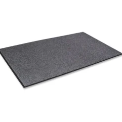 Crown Rely-On Olefin Indoor Wiper Mat, Rectangular, Charcoal Gray Cut Pile Surface, 36" x 60"