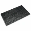 Crown Safewalk Heavy-Duty Anti-Fatigue Drainage Mat, 0.88" Thick, 36" x 60", Black Raised Rib Perforated Surface