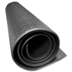 Crown Tuff-Spun Foot-Lover Diamond Surface Mat, Rectangular, Black Diamond Embossed Surface, 24" x 36"