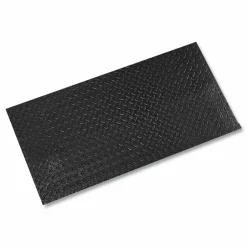 Crown Tuff-Spun Foot-Lover Diamond Surface Mat, Rectangular, Black Diamond Embossed Surface, 24