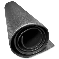 Crown Tuff-Spun Foot-Lover Diamond Surface Mat, Rectangular, Black Diamond Embossed Surface, 36