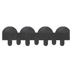 Crown Yoga-Flex, Rectangular, Black High/Low Bubble Surface, 36