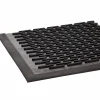 Crown-Tred Indoor/Outdoor Scraper Mat, Black Loop-Twist Ribbed Rubber Surface, 43.75" x 66.75"