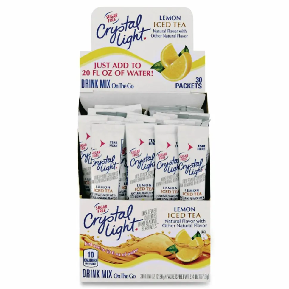 Crystal Light On the Go, Iced Tea, 0.16 oz Packets, 30/Box