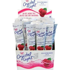 Crystal Light On The Go Mix Sticks, Raspberry, Box Of 30 Packets