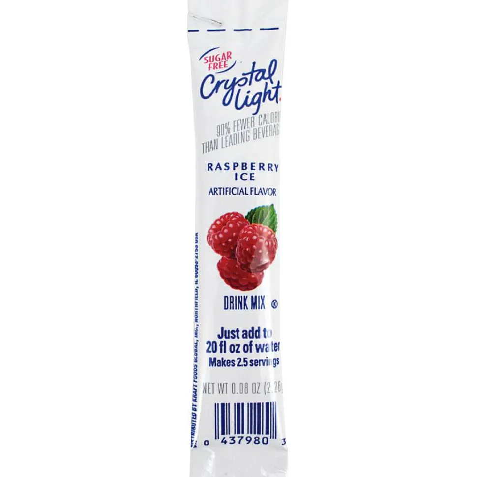 Crystal Light On The Go Mix Sticks, Raspberry, Box Of 30 Packets