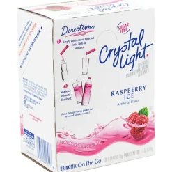 Crystal Light On The Go Mix Sticks, Raspberry, Box Of 30 Packets