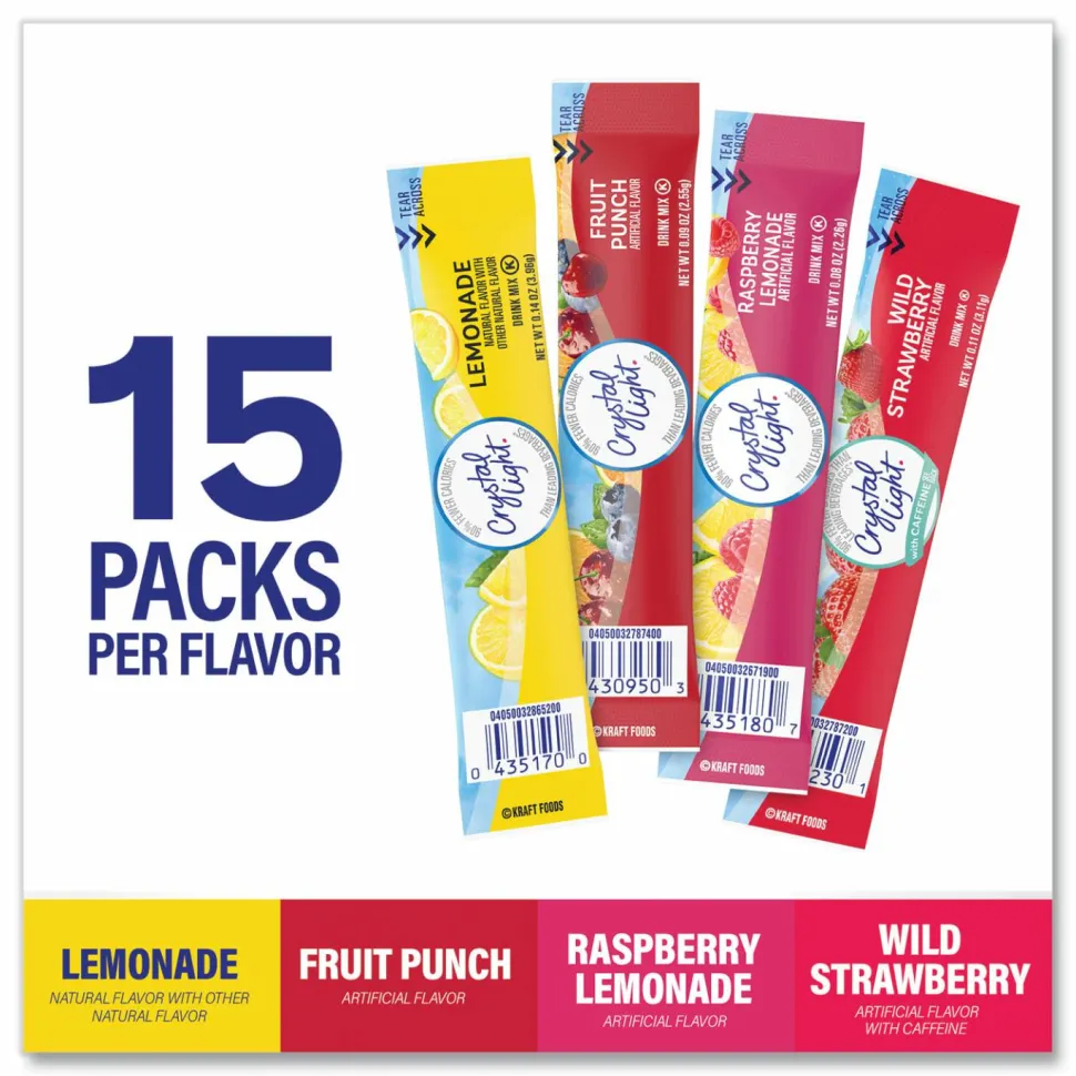 Crystal Light Variety Pack, Assorted Flavors, 60/Pack