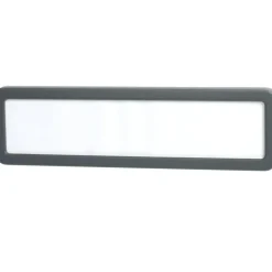 Cubicle Name Plate, 2 5/8" x 9 1/8" x 7/8", 30% Recycled, Charcoal