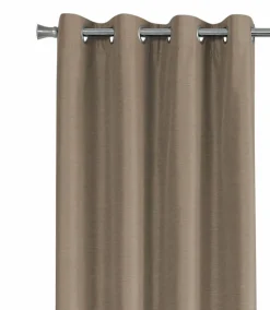 Curtain Panel, 2pcs Set, 54"W X 84"L, 100% Blackout, Grommet, Living Room, Bedroom, Kitchen, Brown Thermal Insulation Polyester, Contemporary, Modern