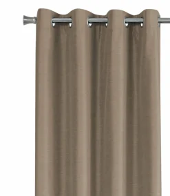 Curtain Panel, 2pcs Set, 54"W X 95"L, 100% Blackout, Grommet, Living Room, Bedroom, Kitchen, Brown Thermal Insulation Polyester, Contemporary, Modern
