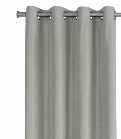 Curtain Panel, 2pcs Set, 54"W X 95"L, 100% Blackout, Grommet, Living Room, Bedroom, Kitchen, Grey Thermal Insulation Polyester, Contemporary, Modern